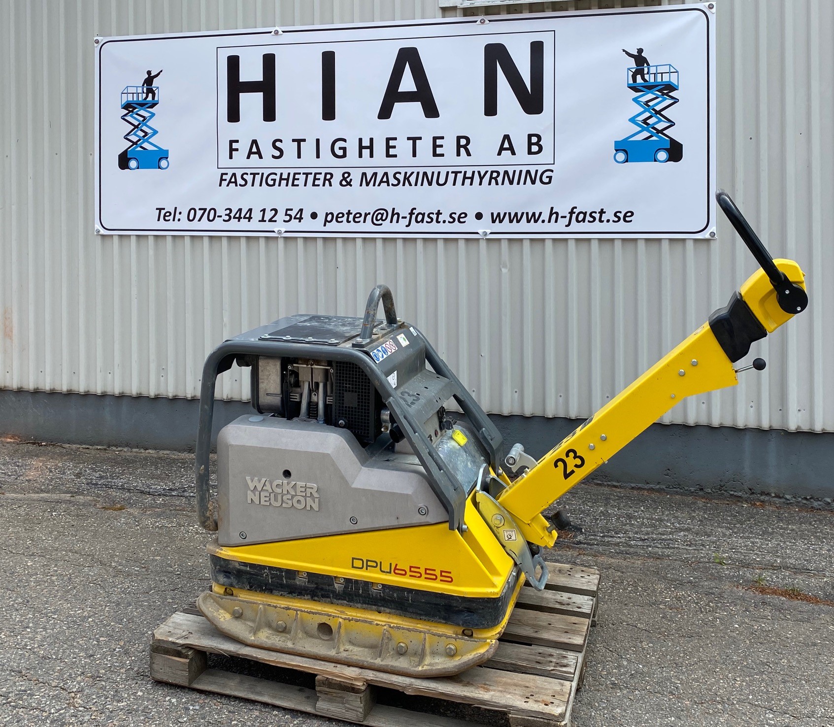 Du visar för närvarande Markvibrator Wacker Neusson 460kg